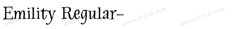 Emility Regular字体转换
